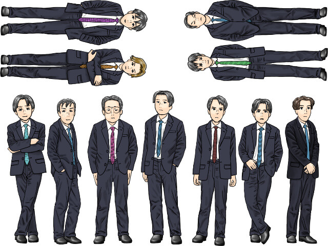 色んなタイプのお客さんの画像