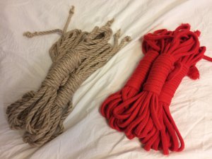 麻縄と綿ロープの画像